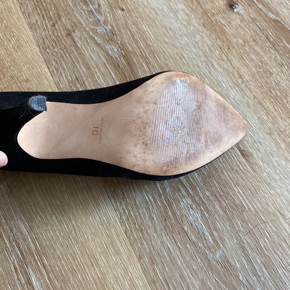 Madewell Black Suede Pumps - Picture 5 of 8